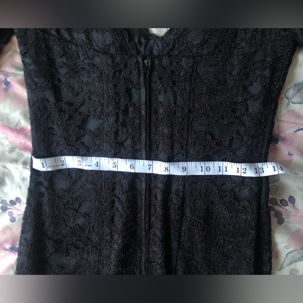 Moda International Elegant Black Lace Dress - Picture 6 of 8